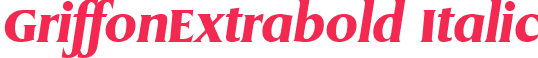 GriffonExtrabold Italic